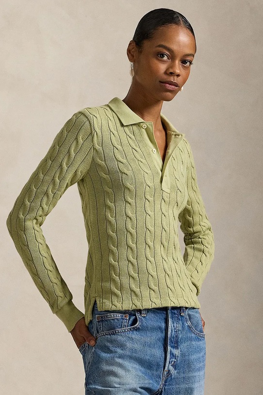 Polo Ralph Lauren sweter bawełniany 211959100 zielony