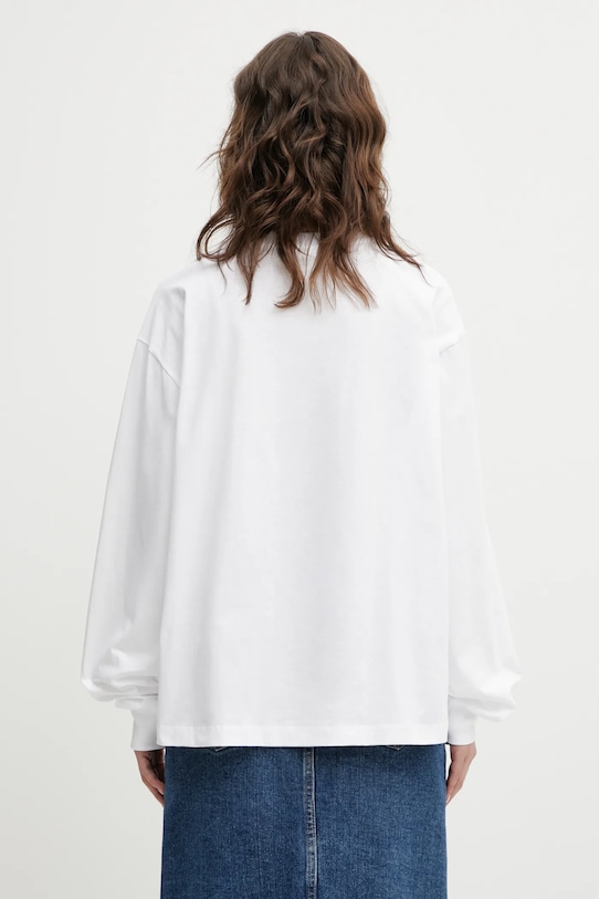 Odzież GANNI longsleeve bawełniany A1050068 A1050068 biały