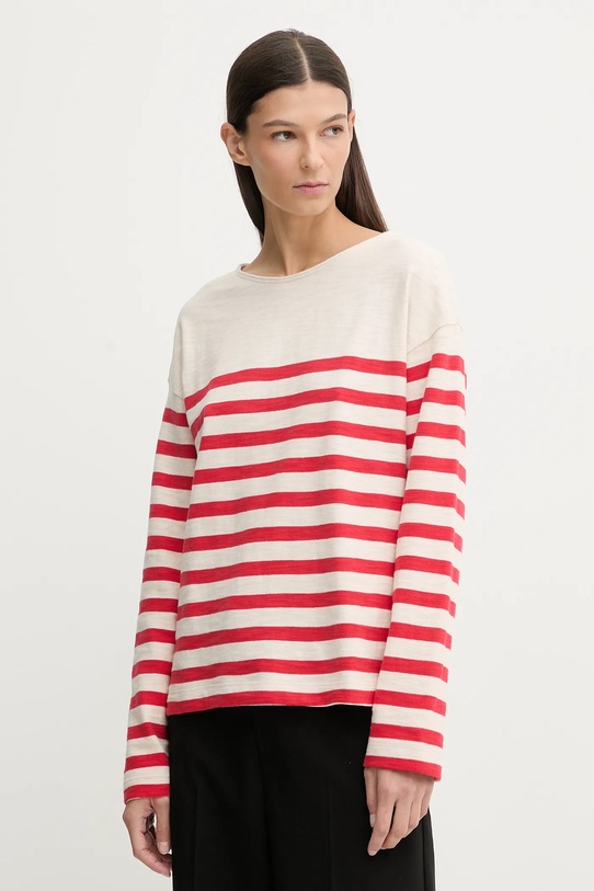 Marc O'Polo sweter bawełniany wzorzyste beżowy 600304752021