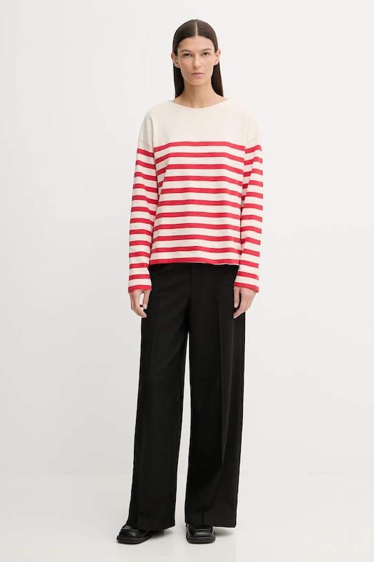 Marc O'Polo sweter bawełniany 600304752021 beżowy SS26