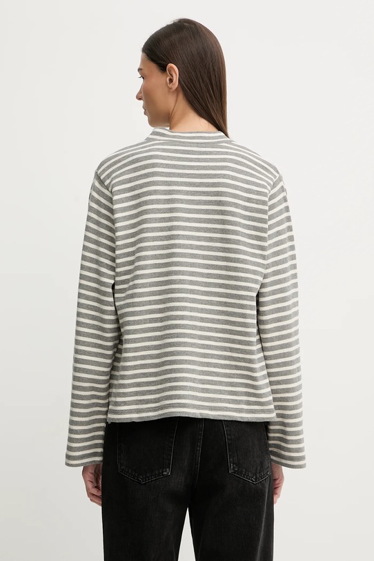 Oblečení Bavlněné tričko s dlouhým rukávem Marc O'Polo 600304752025 šedá