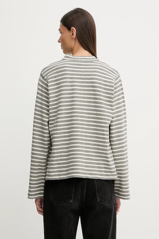 Odzież Marc O'Polo longsleeve bawełniany 600304752025 szary