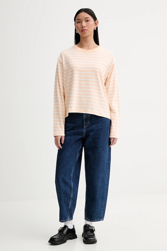 Marc O'Polo longsleeve bawełniany 5000007507 pomarańczowy SS26