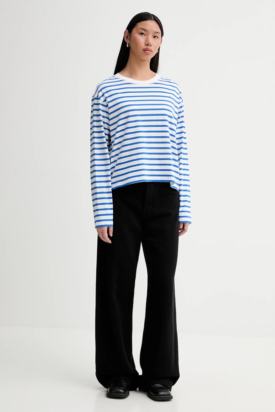 Marc O'Polo longsleeve bawełniany 5000007507 niebieski SS26