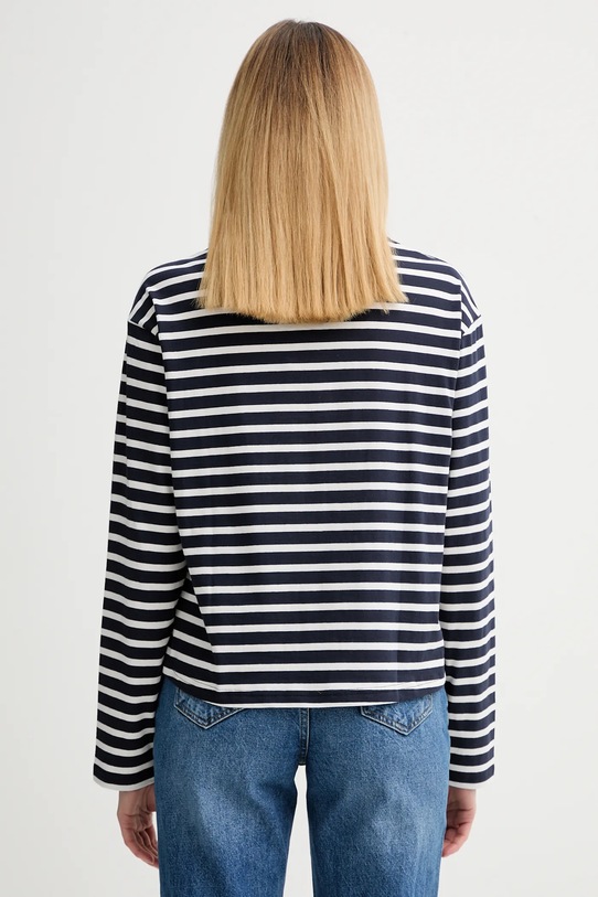 Odzież Marc O'Polo longsleeve bawełniany 5000007507 granatowy