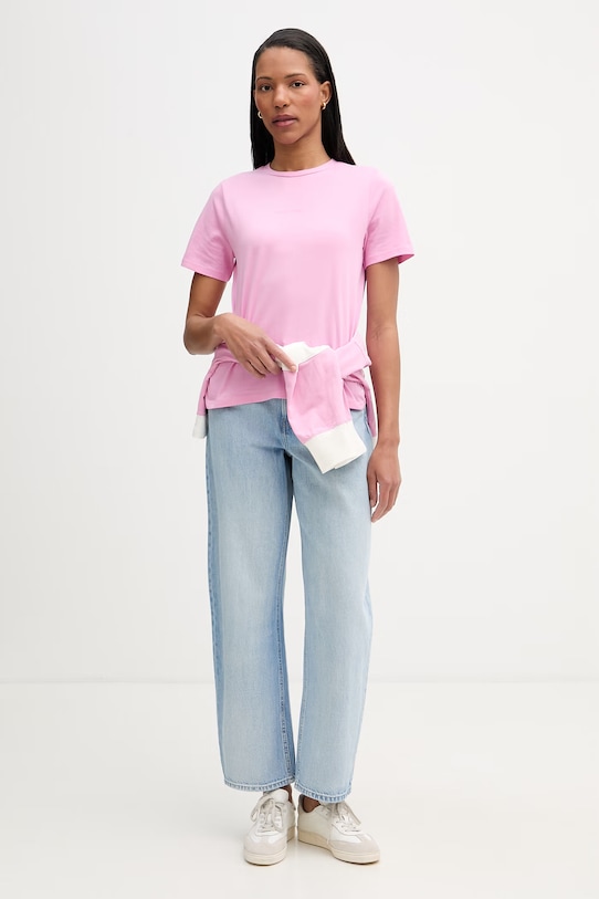 Marc O'Polo basic tričko dámské bavlněné 5000009290 růžová SS26