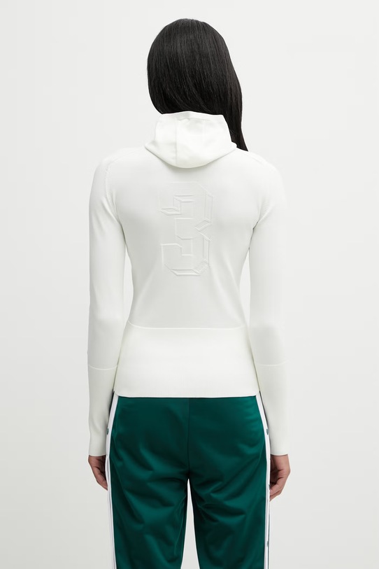 Odzież adidas Originals Knit Hooded Ls bluza z kapturem damska KE1302 beżowy