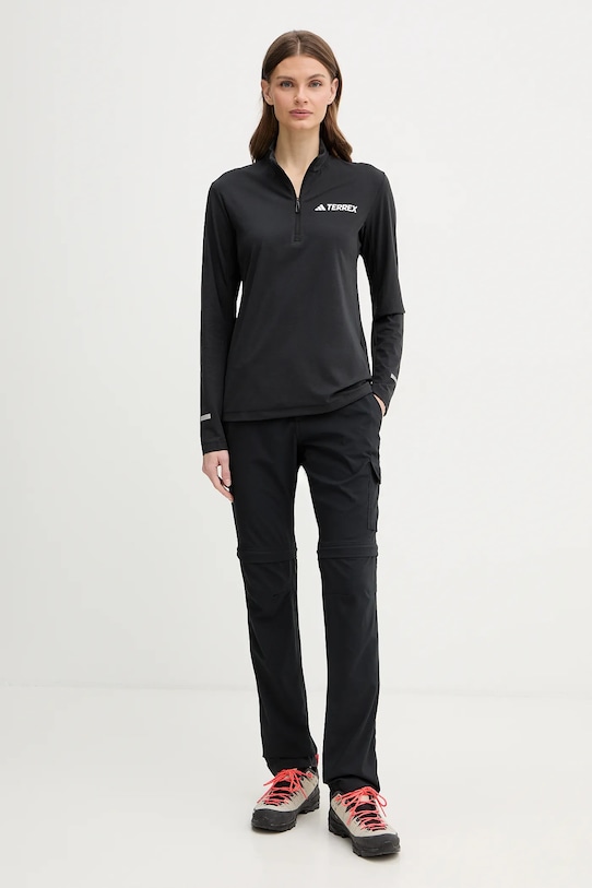 adidas TERREX longsleeve sportowy JN3259 czarny SS26