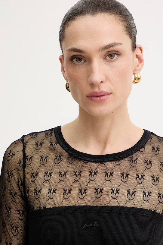 Majica dugih rukava Pinko crna 106472.A362