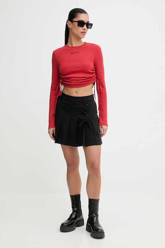 Karl Lagerfeld Jeans longsleeve B1W17050 pomarańczowy SS26