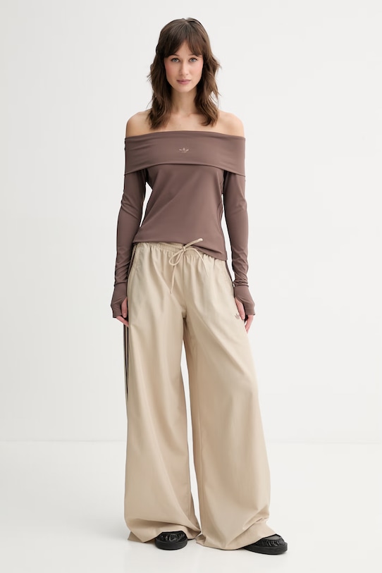 adidas Originals longsleeve damskie KC8868 brązowy SS26