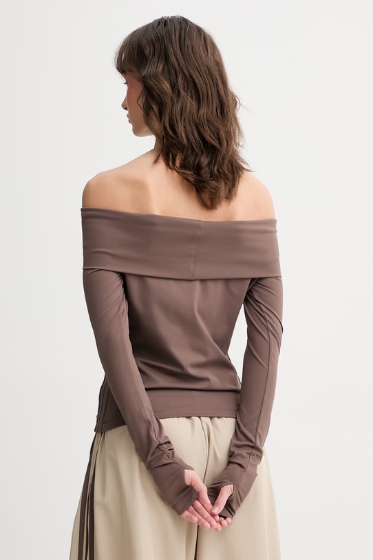 Odzież adidas Originals longsleeve damskie KC8868 brązowy