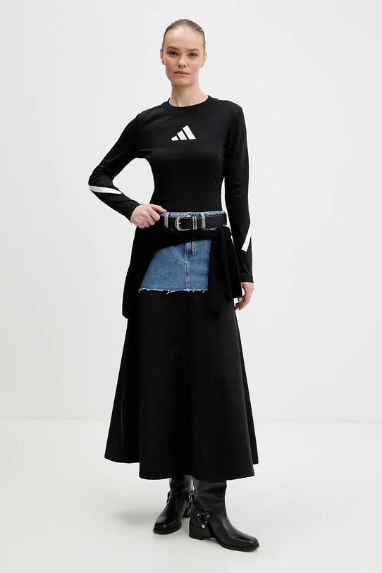 Бавовняний лонгслів adidas Z.N.E KE4905 чорний SS26