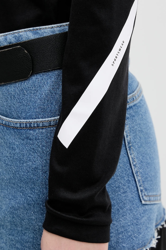 Бавовняний лонгслів adidas Z.N.E KE4905 чорний