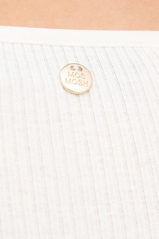 Mos Mosh longsleeve z jedwabiem Elaine 176370 beżowy