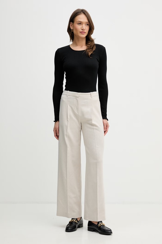 Mos Mosh longsleeve z jedwabiem Elaine 176370 czarny SS26