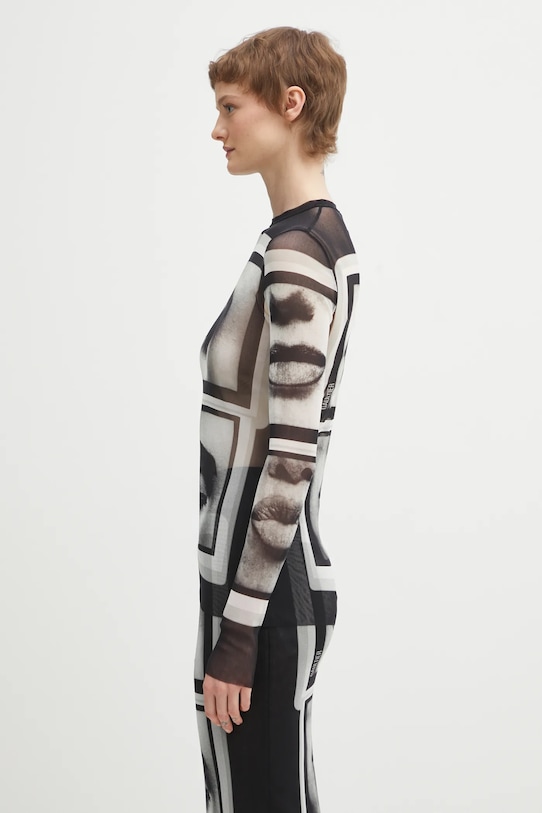 Jean Paul GAULTIER bluză Eyes and Lips 26.01.W.TO450.M021P negru SS26