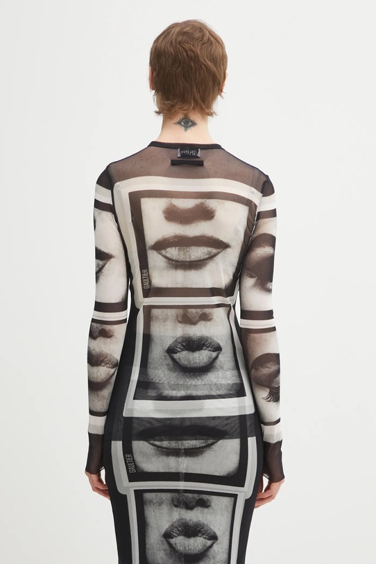 Îmbrăcăminte Jean Paul GAULTIER bluză Eyes and Lips 26.01.W.TO450.M021P negru