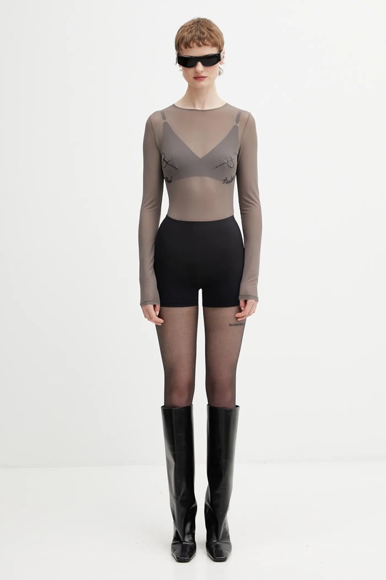 Лонгслів Jean Paul GAULTIER Needles 26.01.W.TO433.M016 сірий