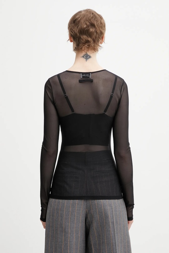 Odzież Jean Paul GAULTIER longsleeve Needles 26.01.W.TO433.M016 czarny