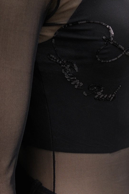 Jean Paul GAULTIER longsleeve Needles czarny 26.01.W.TO433.M016