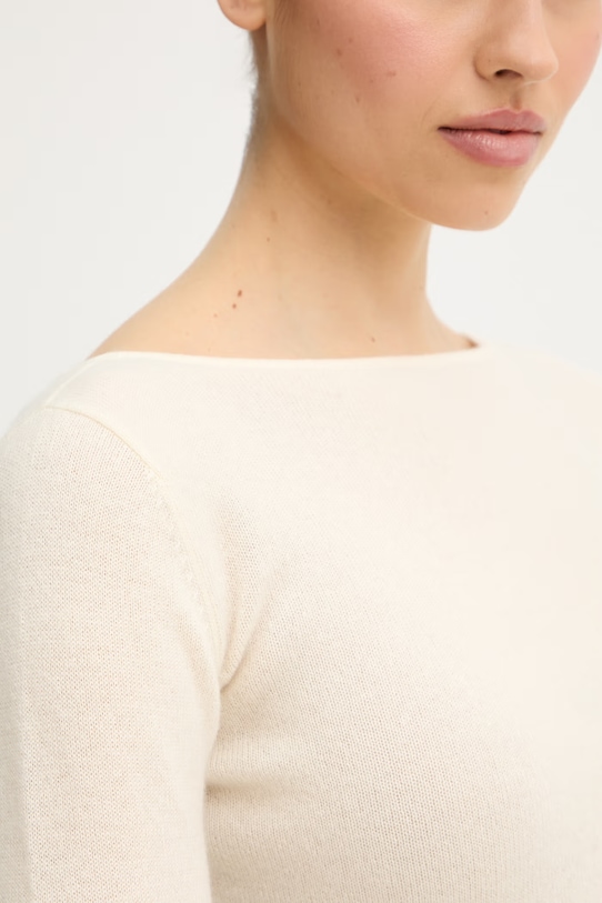 Marella sweter kaszmirowy MLTAGI 2613361033200 beżowy