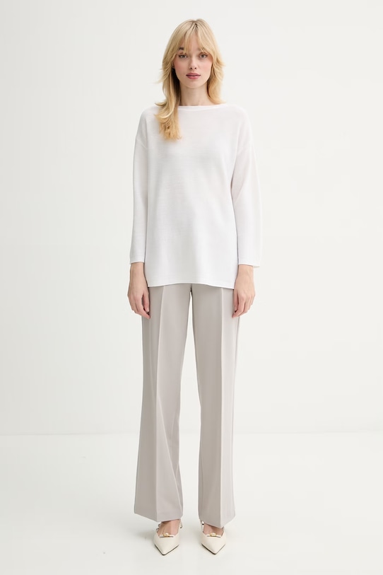 Marella sweter z domieszką wełny Emme by Marella 2615361011200 beżowy SS26