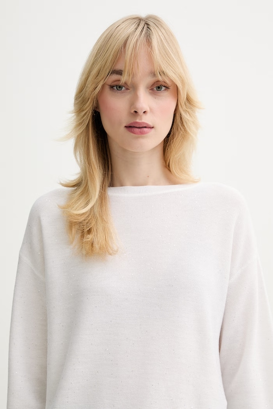 Marella sweter z domieszką wełny Emme by Marella beżowy 2615361011200