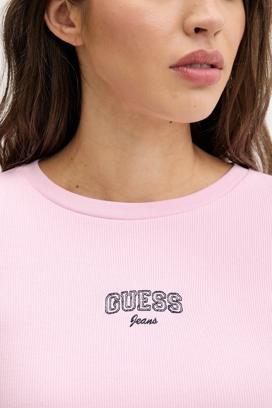 Guess Jeans longsleeve W6RP22.KA0H1 różowy