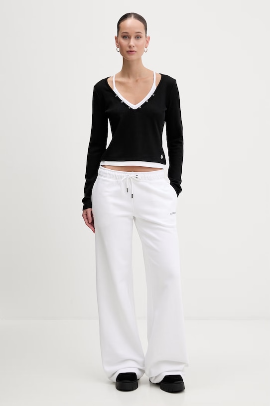 Guess Jeans longsleeve W6RP31.KD072 czarny SS26