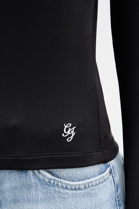Majica z dolgimi rokavi Guess Jeans W6RP33.K1092 črna