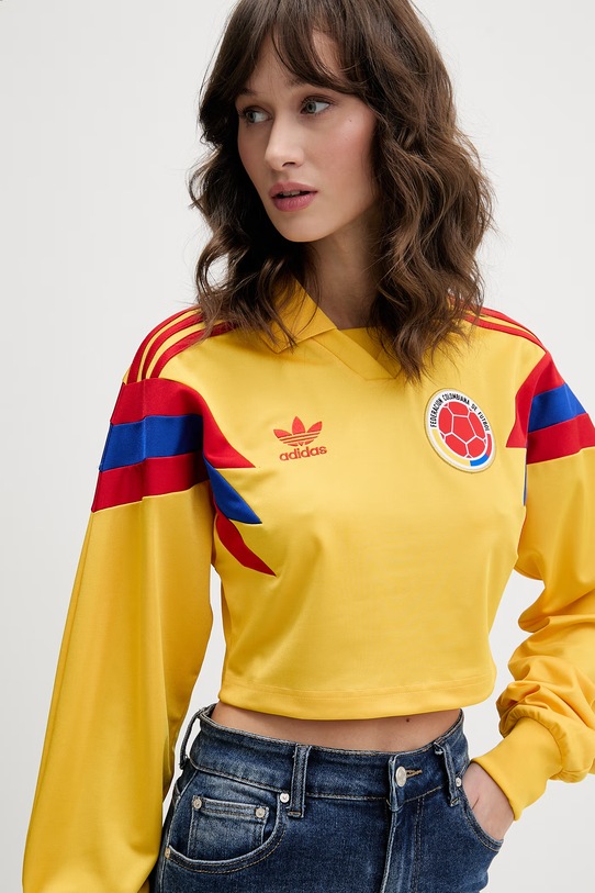 adidas Originals longsleeve damski Colombia żółty KE2299