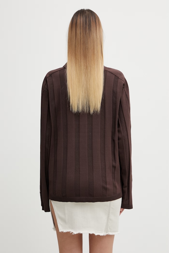 Odzież Puma longsleeve T7 635504 brązowy