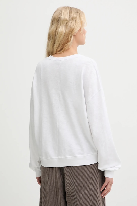 Oblečenie Bavlnené tričko s dlhým rukávom American Vintage SON02IG biela