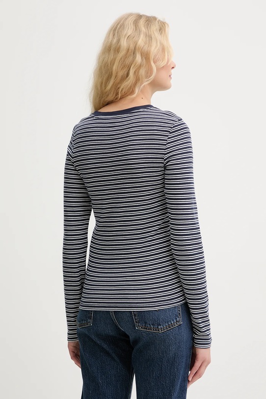 Ρούχα Βαμβακερή μπλούζα με μακριά μανίκια Levi's ESSENTIAL HM 000KL.0020 σκούρο μπλε