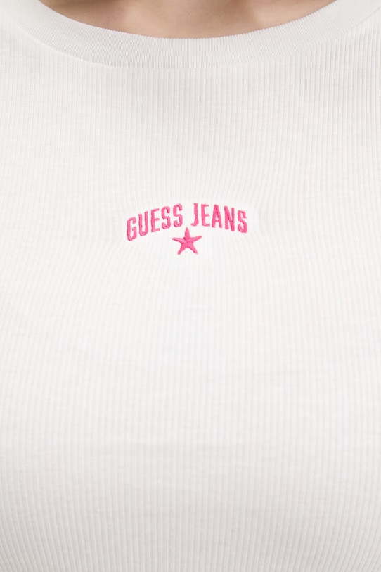 Guess Jeans longsleeve damskie bawełniane W6GPZ4.KA0H1 beżowy