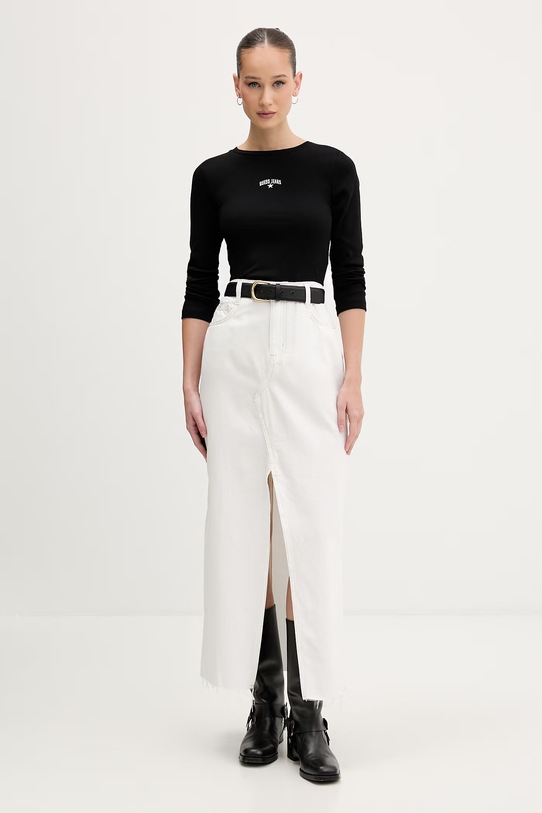 Guess Jeans лонгслів жіночий бавовняний W6GPZ4.KA0H1 чорний SS26