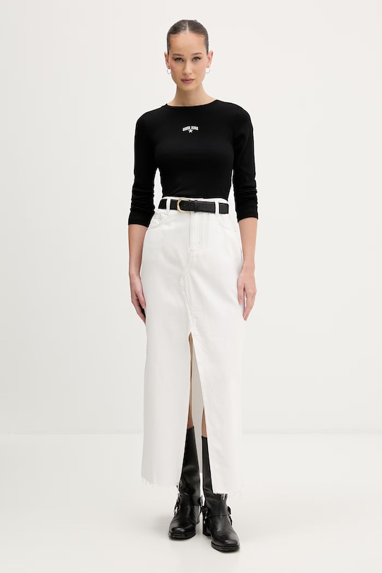 Guess Jeans лонгслів жіночий бавовняний W6GPZ4.KA0H1 чорний SS26