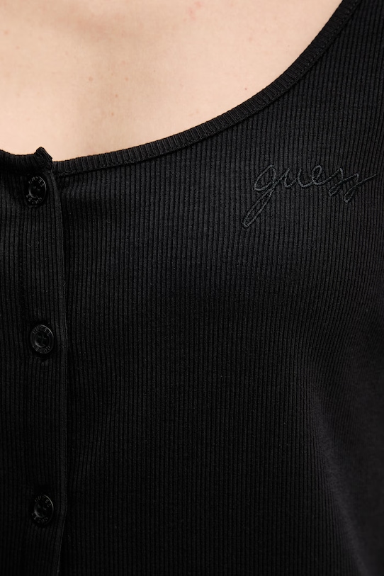 Guess dámske tričko s dlhým rukávom LIA čierna O5GP01.KCQ72
