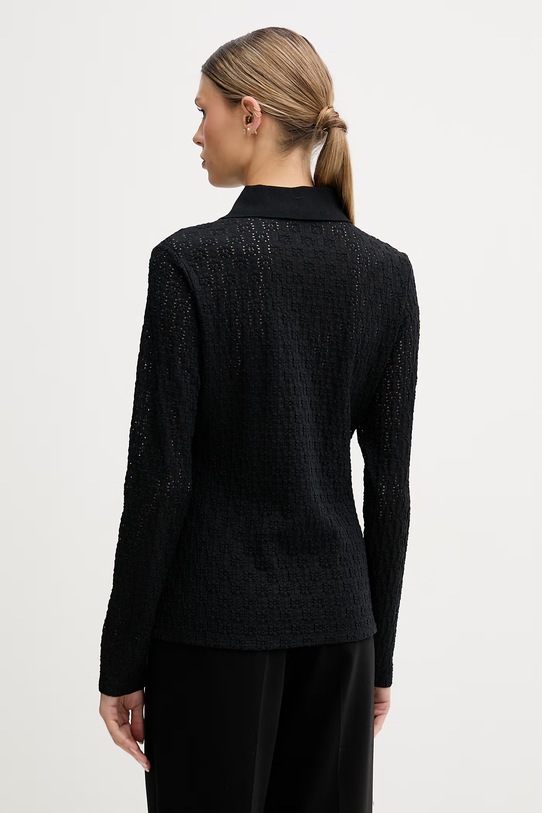 Oblečenie Sisley tričko s dlhým rukávom dámske 51KHLQ0AF čierna