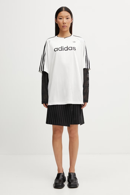 adidas Originals tričko s dlouhým rukávem dámské KC8140 bílá