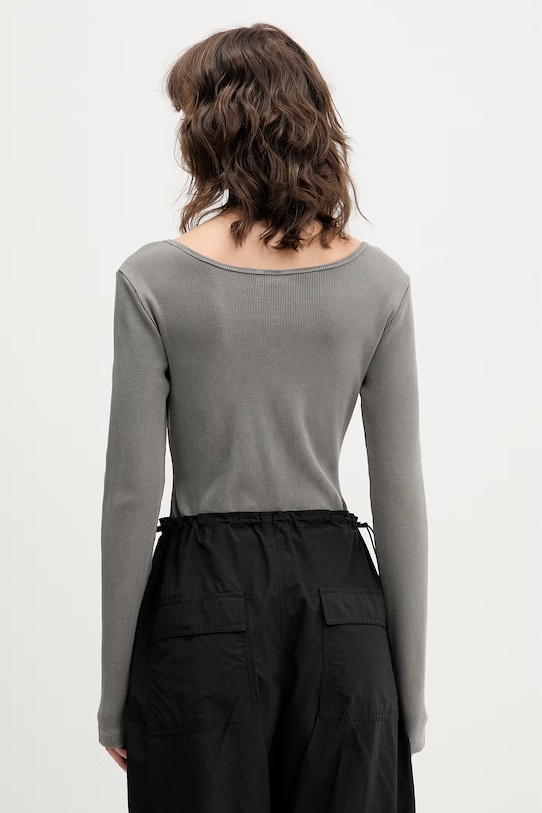 Oblečenie adidas Originals body dámske bavlnené s elastanom KE1121 sivá