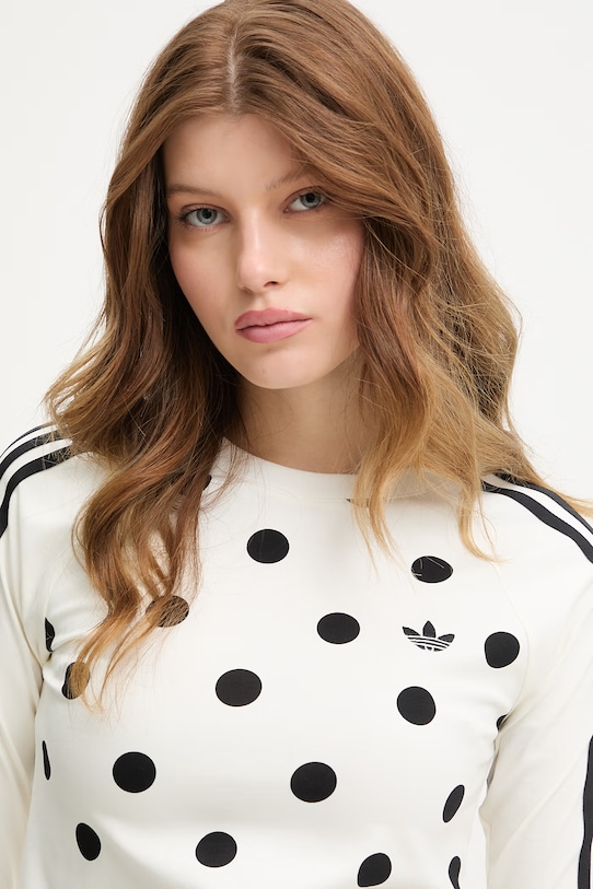 adidas Originals longsleeve damskie beżowy KV1174