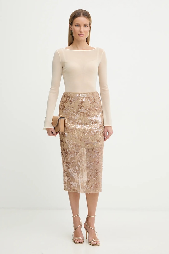 Fracomina longsleeve FR26ST3042J48101 beżowy SS26