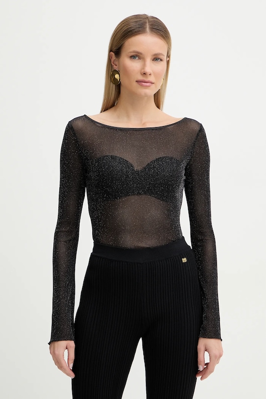 Fracomina longsleeve z elastanem czarny FR26ST3042J48101