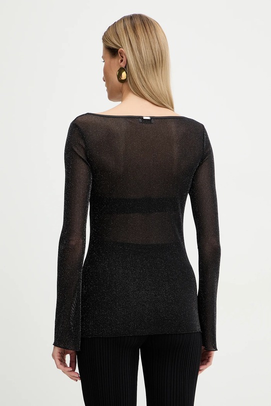 Odzież Fracomina longsleeve FR26ST3042J48101 czarny