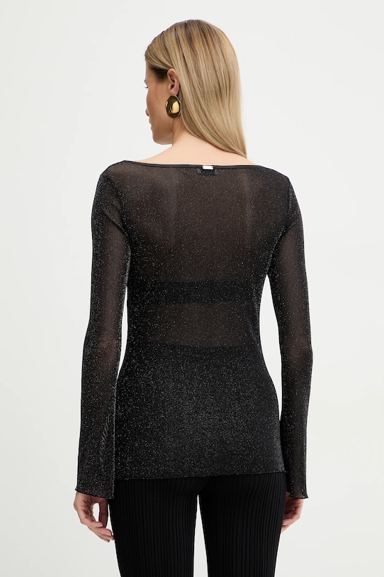 Odzież Fracomina longsleeve FR26ST3042J48101 czarny