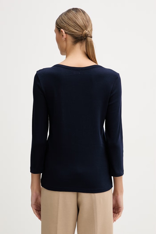 Odzież United Colors of Benetton longsleeve bawełniany 3GA8D10C4 granatowy