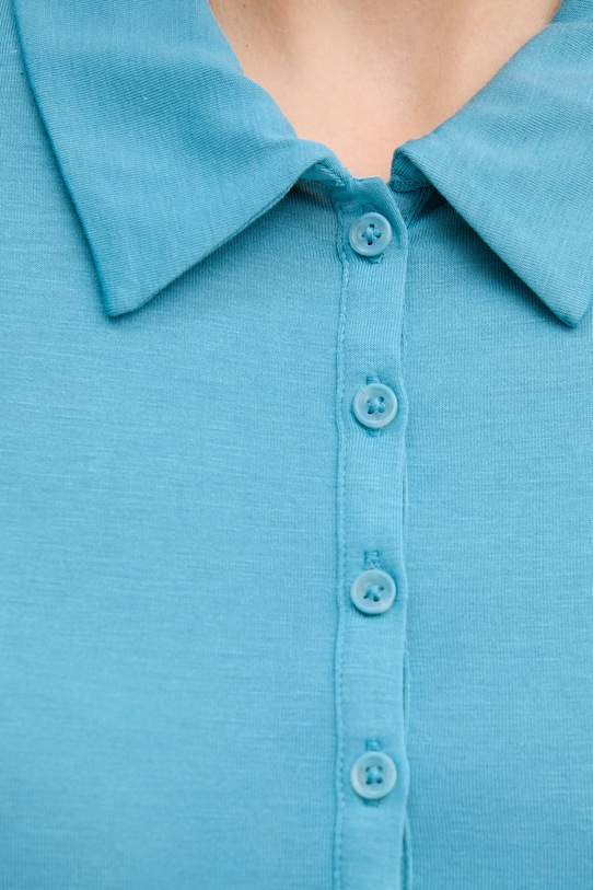 United Colors of Benetton longsleeve 3TVRD3017 turkusowy