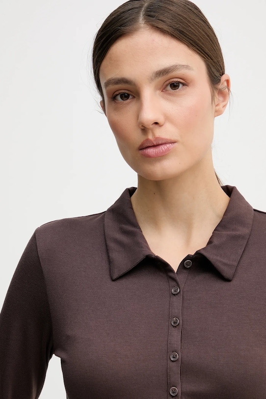 United Colors of Benetton longsleeve brązowy 3TVRD3017